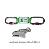 Generic Climbing Fall Arrestor Set Rope Grab with 2 Main