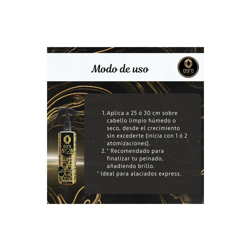 Termoprotector Ouro Aceite De Argán Planchado Express 125 Ml