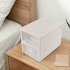 Uumitty 6 Quart Stacking Chest Storage Drawer Box, 3 Pack