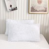 XeGe 2 Pack Fluffy Faux Fur Pillowcases, Soft Plush Shaggy