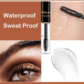 2PCS Clear Eyebrow Setting Gel Waterproof Eyebrow Gel Clear Brow Styling Clear Gel, Long Lasting Eyebrow Glue,Brow Gel Clear,Clear Eyebrow Gel for Natural Eyebrow Styling 24-Hour Brow Setter Brow Gel