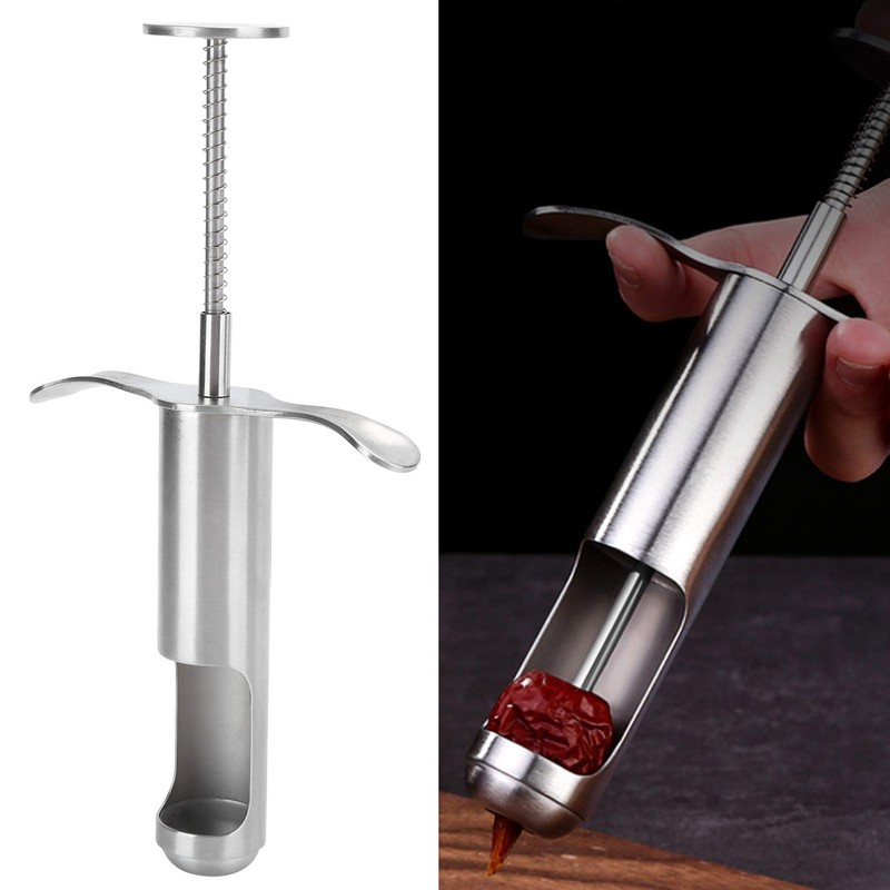 Fruit Core Remover Tool Jujube Corer Cherry Pitter Stainless Steel