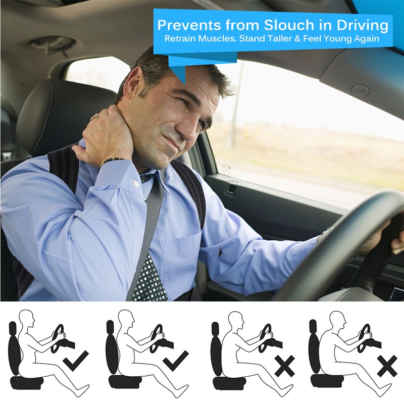 Posture corrector brace humpback correction with posture braces full back