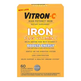 Hierro Vitron-C con Vitamina C en Tabletas, Pack de 60