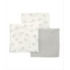 Mamas & Papas 3 Pack Large Cotton Muslin Squares, Elephant