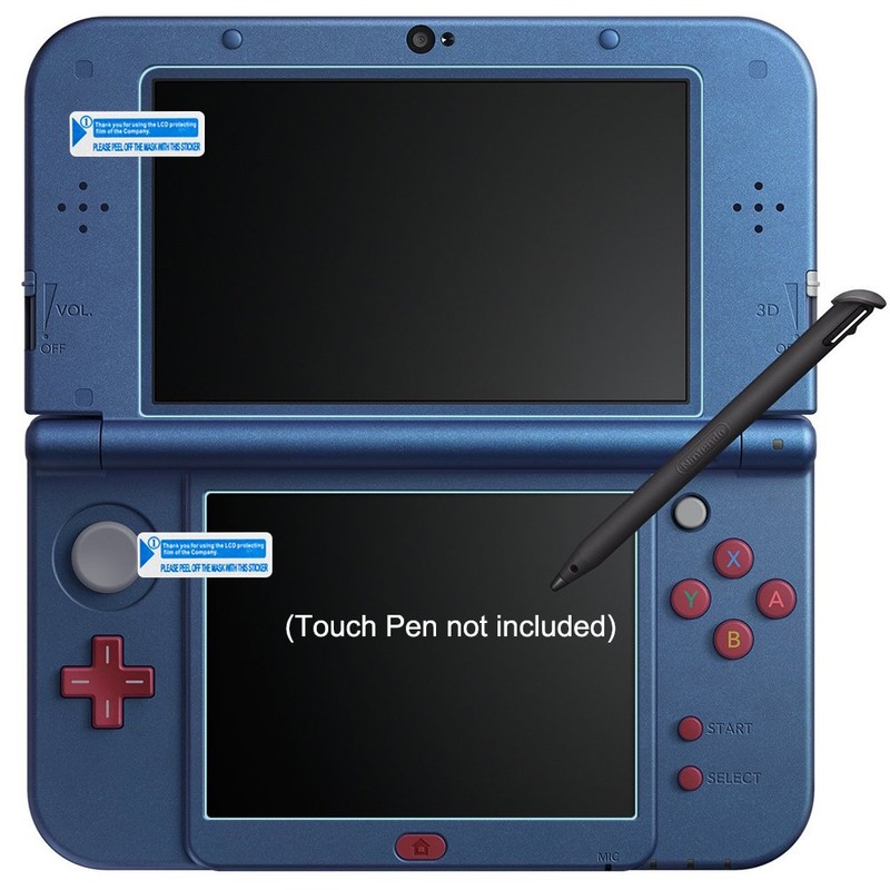 Screen Protector Compatible New 3DS XL, AFUNTA 4 Pcs Tempered