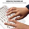 Braille Alphabet Board, English Alphabet, Numbers & Punctuation with Raised