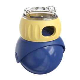 Cat Interactive Dispening Toys, Slow Food Feeder Toy, Puzzle Food Toy, Interactive Playing Toy, Kitty Mind Game with Rolling Play