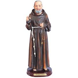 Gigi's Classy Kids Saint Padre Pio 12" Statue Figurine Figura Catholic Religious Gift Estatua Figura