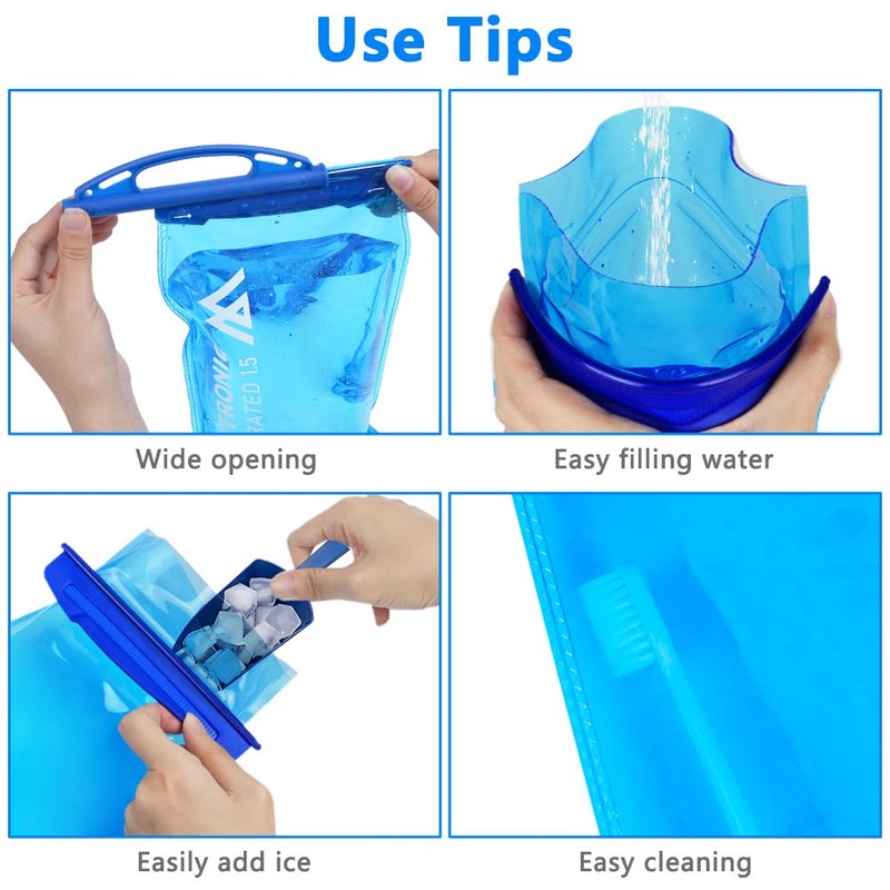 flintronic Hydration Bladder 1.5 L/2 L Water Bladder for Hydration