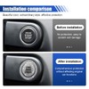 Bling Crystal Car Start Button Sticker, Ignition Switch Decor, White