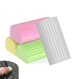 Roczential Damp Clean Duster Sponge, Magic Sponge Eraser for Housekeeping, Reusable Cleaning Sponge for Blinds, Vents, Mirrors, Glass, Baseboards, Window Track Grooves and Railings