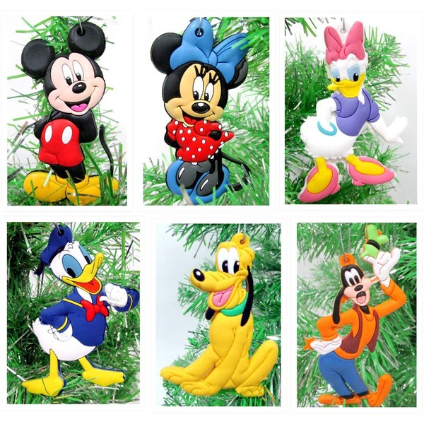 Ornaments Mickey Mouse Clubhouse 8 Piece Random Christmas Set Featuring