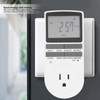 15A LCD Display Energy Saving Timer Socket Outlet Home Appliances