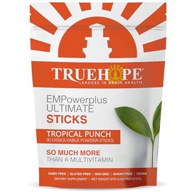 Inositol y Vitaminas para Mujer y Familia EMPowerplus Suplemento Multivitamínico - Vitaminas y Minerales para Función Mental, Energía y Bienestar Físico - incluye Biotina, Calcio, Niacina- 30 Sobres Sublinguales - Sabor Ponche de Frutas