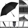 MRTLLOA Extra Large Black Golf Umbrella, 54/62/68/72 Inch Automatic Open,