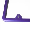 4 Holes Slim Stainless Steel License Plate Holder Frame (Purple)