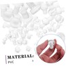 Gadpiparty 50pcs Transparent Rubber Bumpers with Stem Slip Pads for