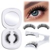 QUEWEL Magnetic Eyelashes, Reusable No Glue Needed Magnetic Eyelashes Kit