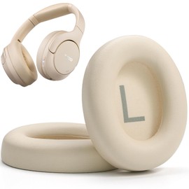 TOZO HT2 Replacement Earpads Cushion, Softer Protein Leather Ear Cover Waterproof for Comfortable Fit with Dustproof Mesh, Sound-Isolation Foam khaki