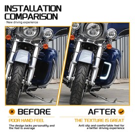 Lower Fairing Lights LED Turn Signals Running Light Fit for Harley Road Glide Street Glide Electra Glide Ultra Limited 2014-2023 Black