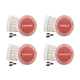 Fabula Organic Coffee Pods Flavored Sampler Pack- Low Acid - Single Origin - Mold Free - Non-GMO - Fair Trade - Only Compatible with Keurig K Cup 1.0 & 2.0 Brewers - 24 Count