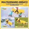 SlowTon Dog Raincoat - Dog Raincoat with Chest Harness, Removable