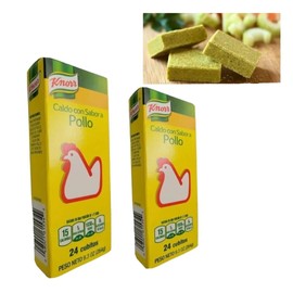 Knorr Chicken Flavor Bouillon Cubes Cubitos de Pollo Knorr 2 PKS-28 CUBES EA. PK