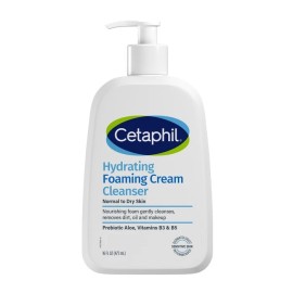 Cetaphil Hydrating Foaming Cream Cleanser Dry To Normal, Sensitive Skin 16 OZ
