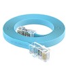 CableRack 7ft RJ45 to RJ45 Rollover Console Cable Baby Blue