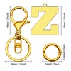 Dabihu Initial Letter Z Alphabet Keychain Initial Monogram Letter Keyring