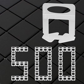 Deuvuo Tile Levelling System 1 mm Pull Tabs, 1 mm Tile Levelling Set Tile Laying Aid for Tiles Height 3-12 mm – No More Uneven Tiles!