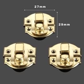 Box Latches Wood Box Latch Set of 30 Latch Lotus 27 x 29mm Case Latch Lock Gold Mini Size