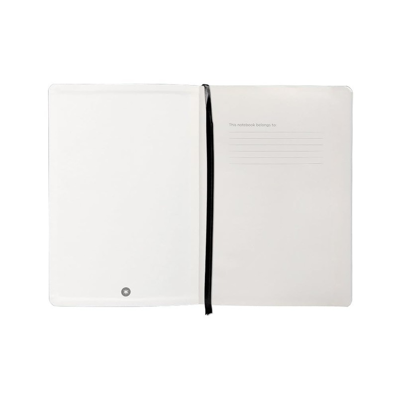 Antartik Notebook with elastic band, soft cover, A5 sheets, squared,