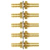 Joywayus 3/8" Hose Barb Bulkhead Fitting Thru-Bulk Head Hex Union