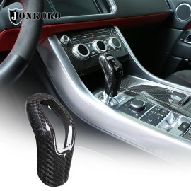 carpart2021 Real Carbon Fiber Gear Shift Knob Cover Trim For Land Range Rover Sport 14-2017