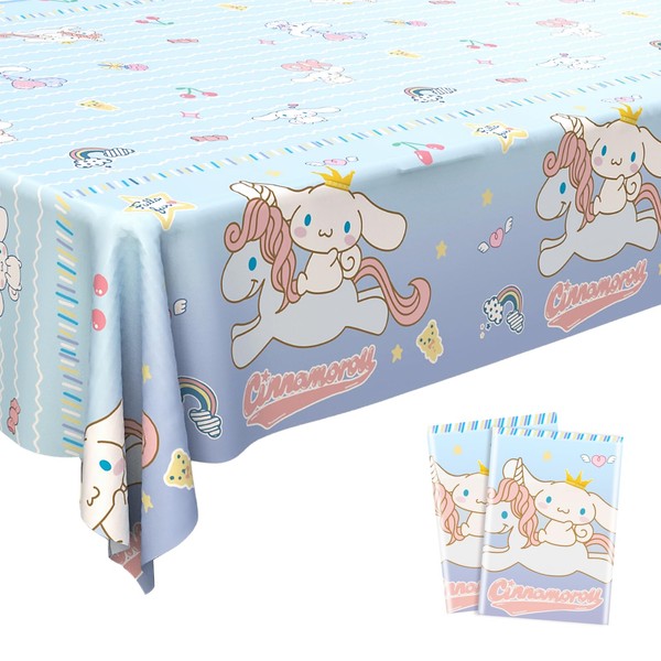 Pack of 2 Children's Birthday Tablecloths, 137 x 183 cm,