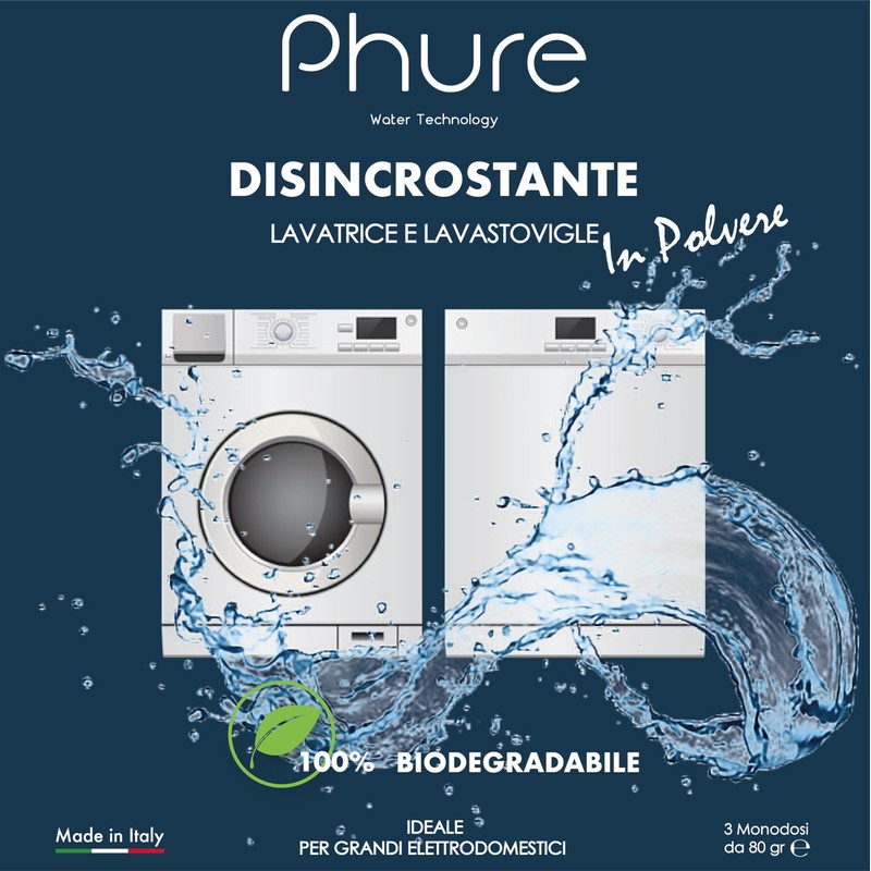 PHURE Powder Descaler for Washing Machine, Dishwasher and Large Appliances,