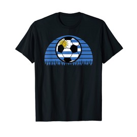 Uruguay Flag Soccer Patriotic Football Kids Boys Mens Womens T-Shirt