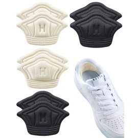 ZEXIJOW Premium Kronenform Fersenpolster Schuheinlagen - Kann geschnitten werden,Passend für jede Größe,Fersenschutz Fersenkissen Gel Anti Rutsch Einlagen für zu Schuhe & Stiefel Schuhfülle,8er-Set