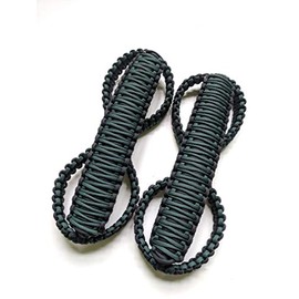 Happy Jeepinit Paracord Roll Bar Grab Handles for Wrangler Vehicles, Set of 2, Pick Your Colors (TJ, Forest Green)
