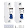 DIHOOL Miniature Circuit Breakers, 2pcs 63A 12-240V DC Disconnect Switch,