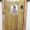 KEEP THE GATE CLOSED THANK YOU DACHSHUND THEME METAL SIGN