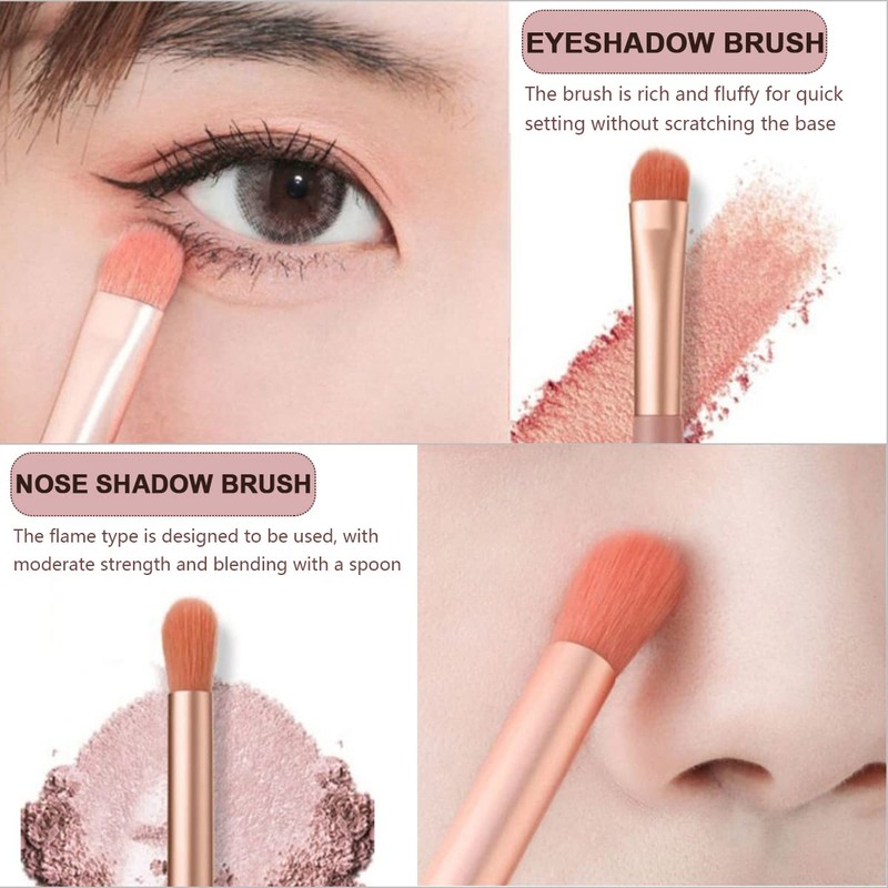 Professional Makeup Brushes Set Mini Makeup Brushes 8Pcs Portable Make