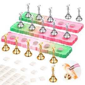 Saviland 15 PCS Nail Holder Strong Magnet Nail Stand for Nail Paint Nail Stand Tip Stand Nail Pedestal Acrylic Nail Art for Nail Practice Home DIY Beginners