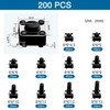 VooGenzek 200 Pieces 10 Values Micro Momentary Tactile Push Button