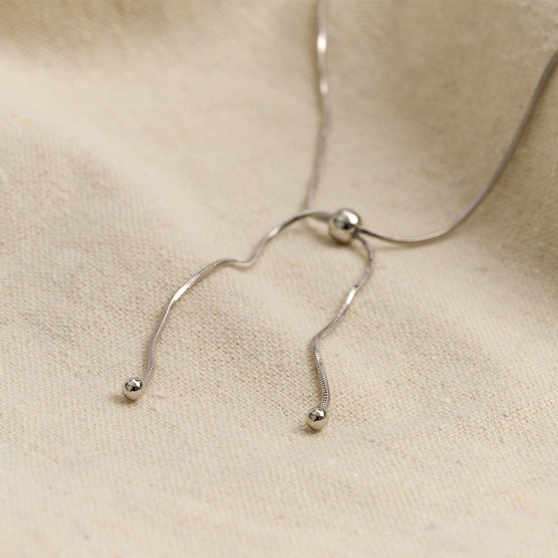 Gold&Deer 14KGP Slim Mash Ball Knot Necklace Ash Gold /