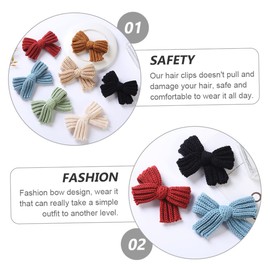 LALAFINA 7pcs Boys and Girls Bowknot Hair Clip Set Hair Accessories for Girls Fashion Random Color