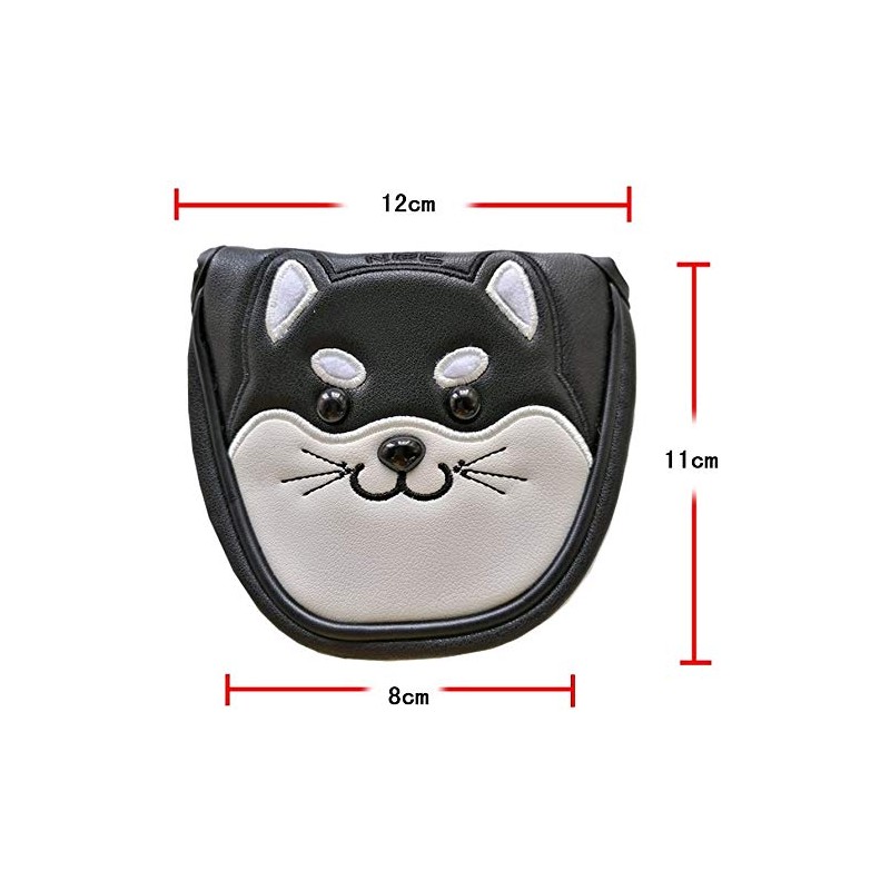Sunbro Golf Headcovers Character Putter Cover, Headcover, Akita Inu, Mallet