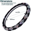 ZONETECH Luxe Diamond Bling Steering Wheel Cover – Premium Crystal